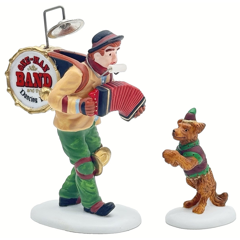 Dept 56 Christmas In The City One Man Band & The Dancing Dog Retired Vtg 58891